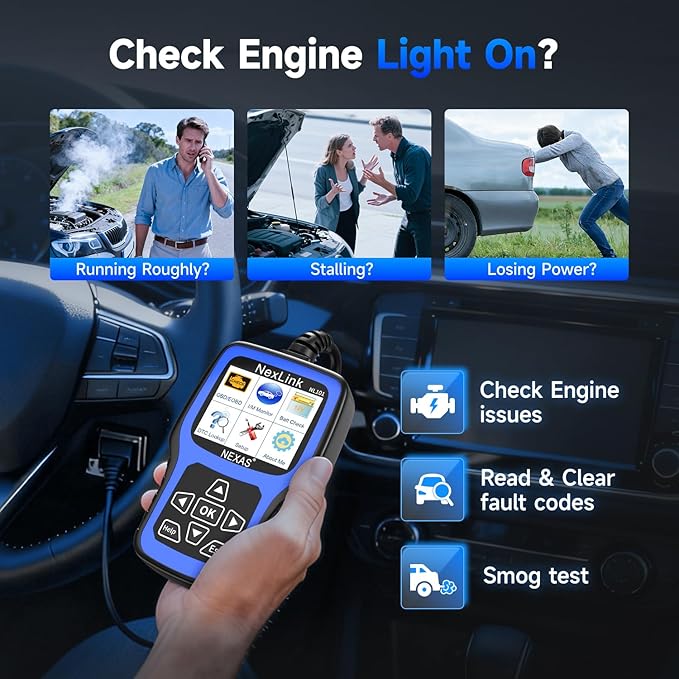 NEXAS NL101 OBD2 Scanner with Battery Tester - Image 2