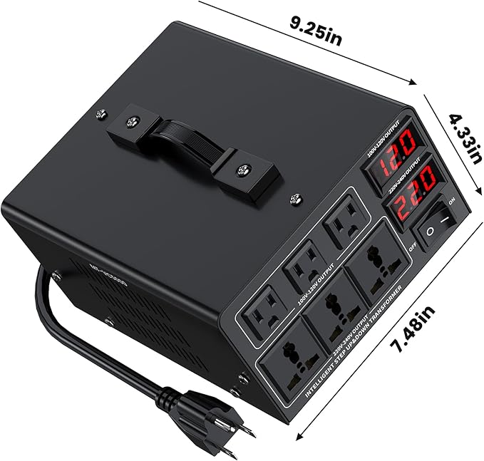 5000W Voltage Converter Transformer Step Up/Down Converter 110/120 Volt - Image 8