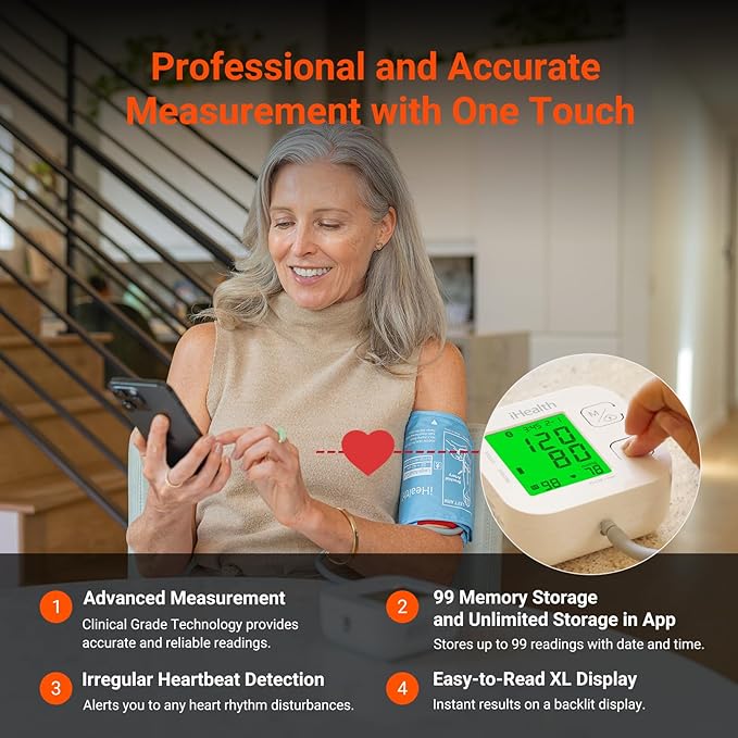 iHealth Track Smart Upper Arm Blood Pressure Monitor - Image 9