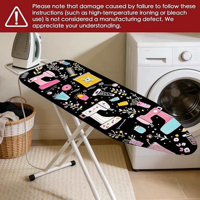 Nuxovilar Ironing Board Cover Needle Cotton 15x54 Inches | Ironing Board Cover - Image 7