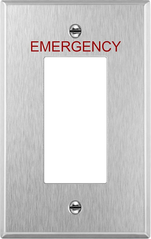 ENERLITES Decorator Switch or Outlet Metal Wall Plate by Enerlites