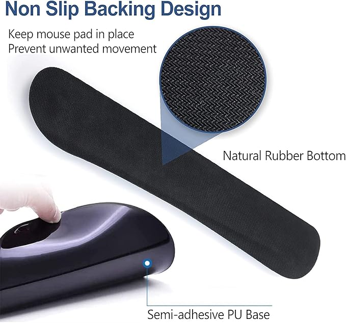 Ergonomic Mouse Pad Wrist Support and Keyboard Wrist Rest Set - Image 4