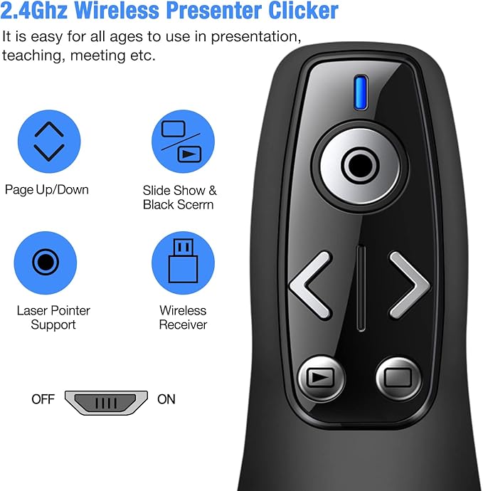 Presentation Clicker Wireless Presenter Remote - Image 2