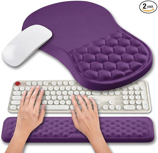 Hokafenle 2 in 1 Ergonomic Mouse Pad Wrist Support & Wrist Rest by Hokafenle