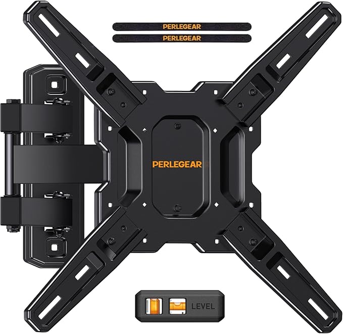 Perlegear Full Motion TV Mount for Most 26–65 inch Flat or Curved TVs up to 82 by Perlegear