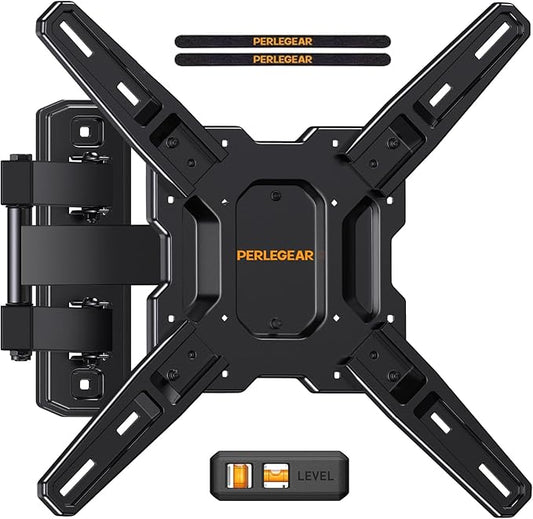 Perlegear Full Motion TV Mount for Most 26–65 inch Flat or Curved TVs up to 82 by Perlegear