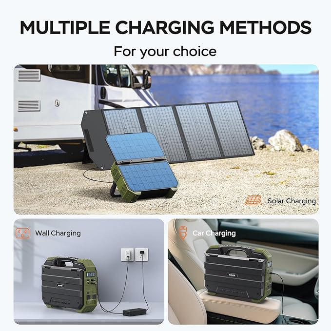 BLAVOR Portable Power Station 1600W, Built-in Solar Panel, 1024Wh LiFePO4 - Image 5