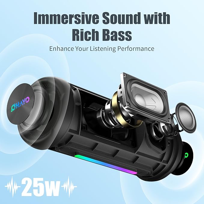 Bluetooth Speakers Wireless Loud Stereo Sound IPX7 Waterproof Outdoor Portable - Image 4
