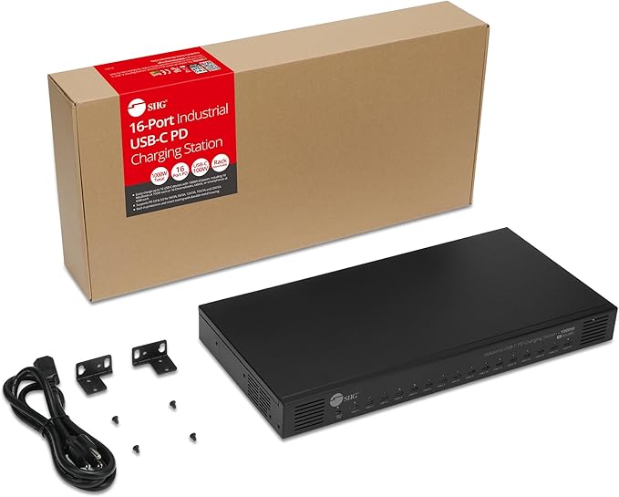 SIIG 16-Port Industrial USB-C PD Charging Station - 1000W - up to 10 USB-C 100W - Image 9