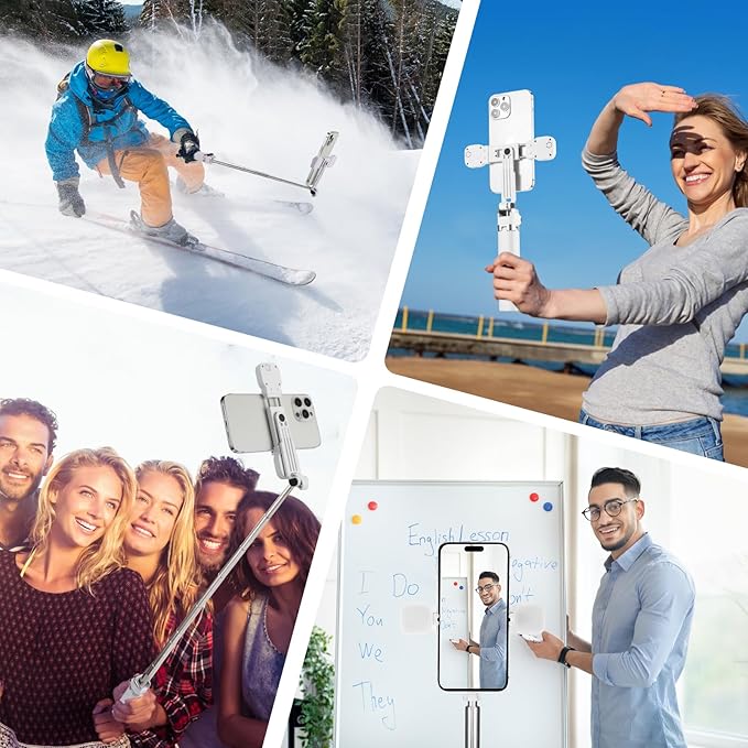 Mini Phone Tripod Stand, MQOUNY 38" Phone Tripod &Selfie Stick - Image 6