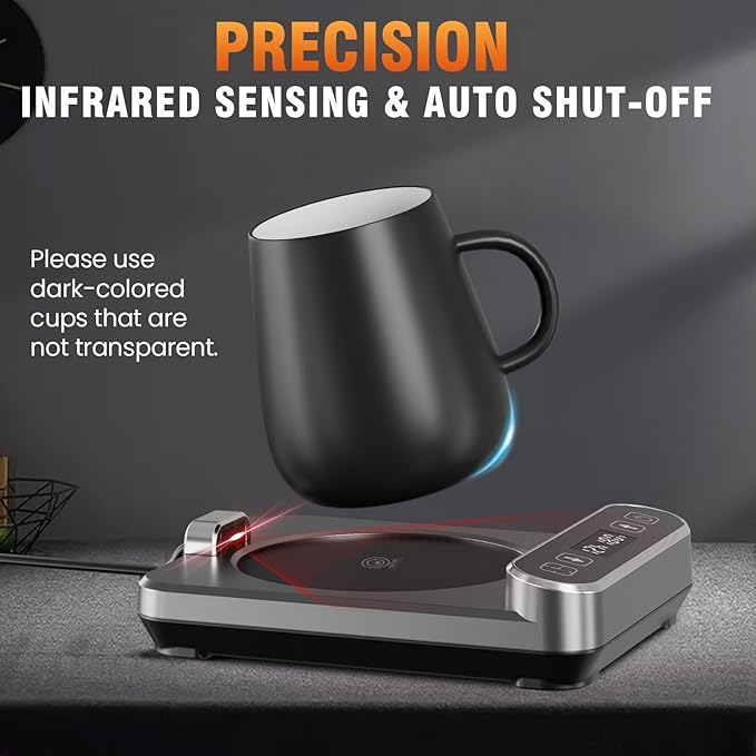 Smart Mug Warmer with Infrared Sensor, Coffee Mug Warmer - Image 5