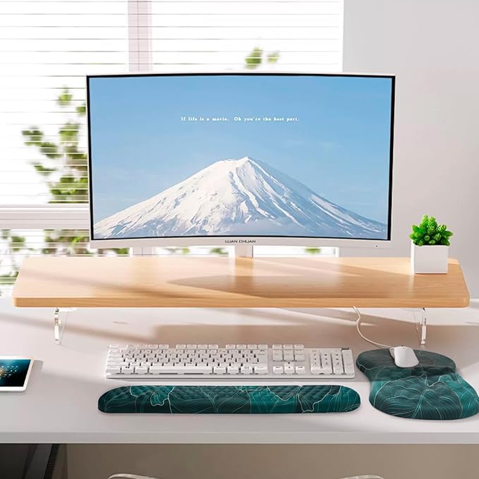Mouse Pad Wrist Support, Laokiiy 2 in1 Keyboard Wrist Rest+ Ergonomic Mouse Pad - Image 6