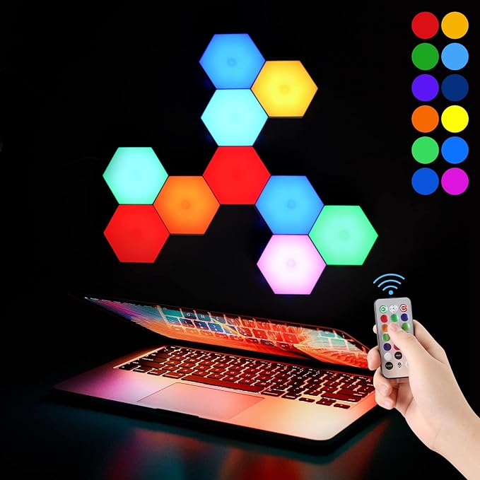 Vcwtty Hexagon Lights, Smart LED Wall Lights - Image 2