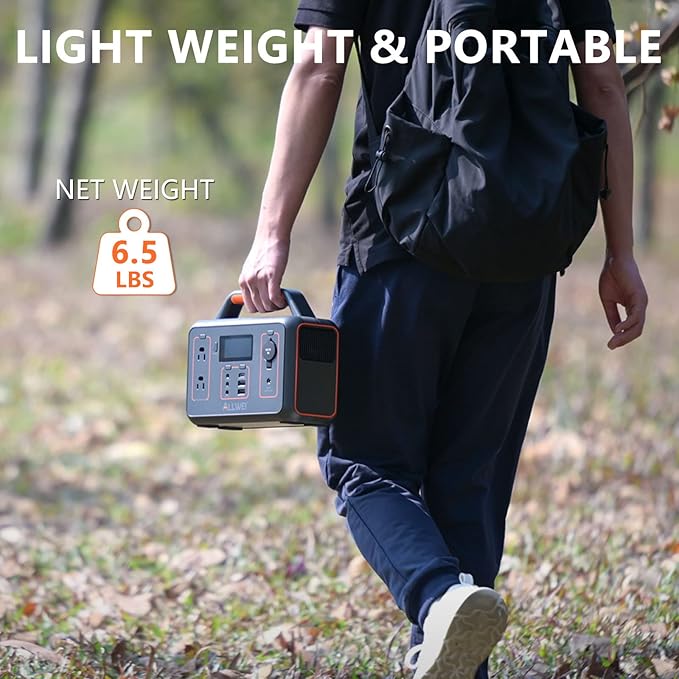 ALLWEI Portable Power Station 300W, 280Wh Solar Generator - Image 7