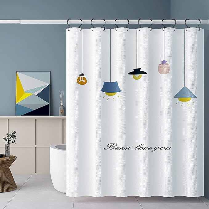 Shower Curtain Hooks, Goowin Shower Curtain Rings, Stainless Steel Black Shower - Image 7