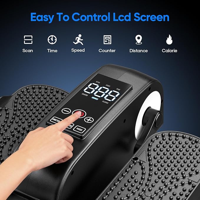 2025 New Under Desk Elliptical Machine, Portable Seated Pedal Exercise Machine - Image 5