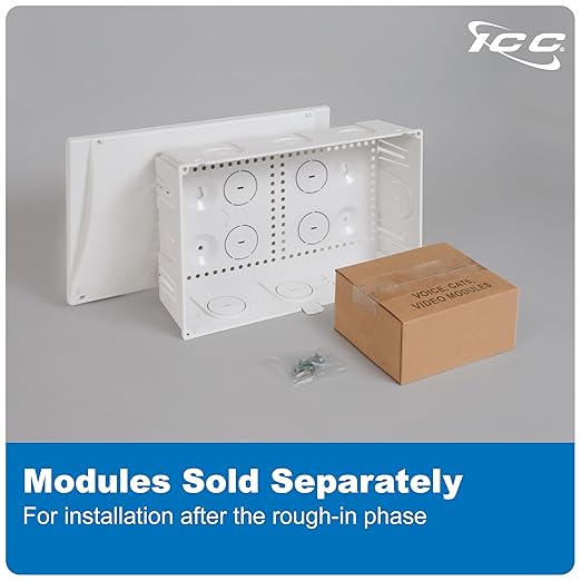 ICC 9” Plastic Structured Wiring Enclosure, Media Enclosure - Image 8