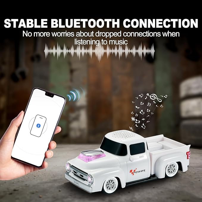 Vintage Pickup Truck Bluetooth Speaker, Retro Truck Model - Image 2