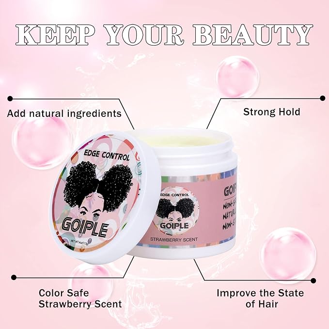 Edge Control Wax for Women Strong Hold Non-greasy, Edge Wax Styling Gel for - Image 2