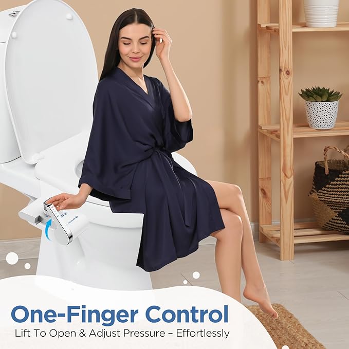 HOPOPRO Bidet with Single Finger Water Pressure Control, Self Cleaning Hygienic - Image 3