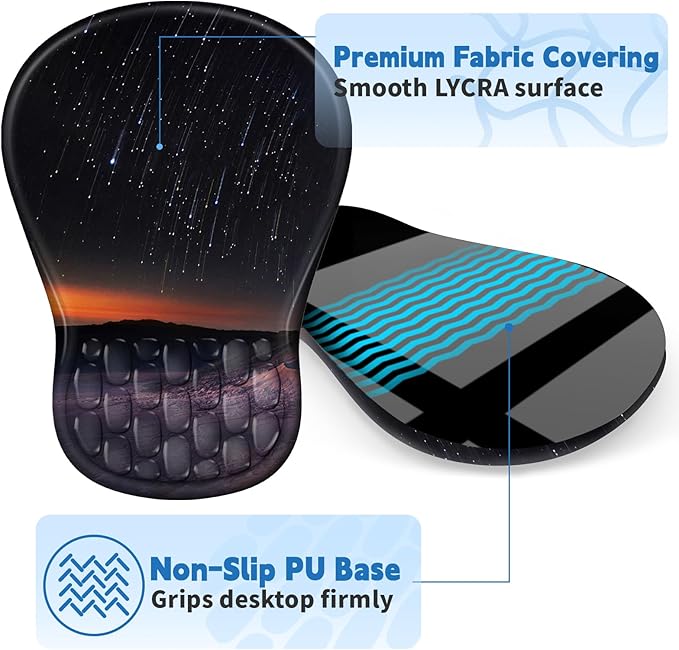 YIWEI Ergonomic Mouse Pad with Wrist Rest - Image 5