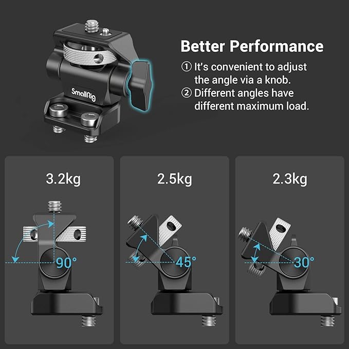 SmallRig Monitor Mount Swivel 360° and Tilt 180° Adjustable Bracket - Image 4