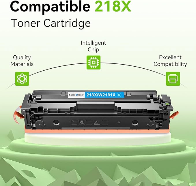 swiss toner 218X Toner Cartridges 4 Pack Compatible Replacement - Image 2