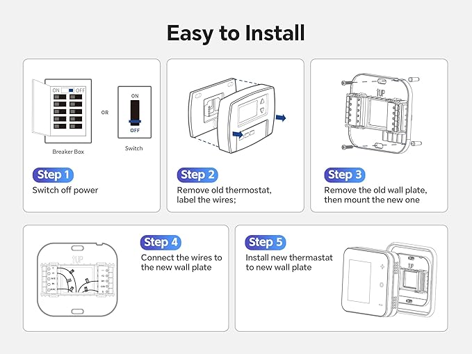 vine Smart Thermostat for House, WiFi Thermostats for Home Compatible - Image 8