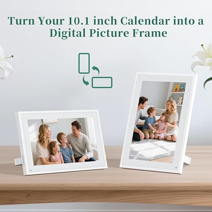 Smart Digital Calendar, 10.1" HD Smart Touch Screen Home Interactive Electron - Image 6