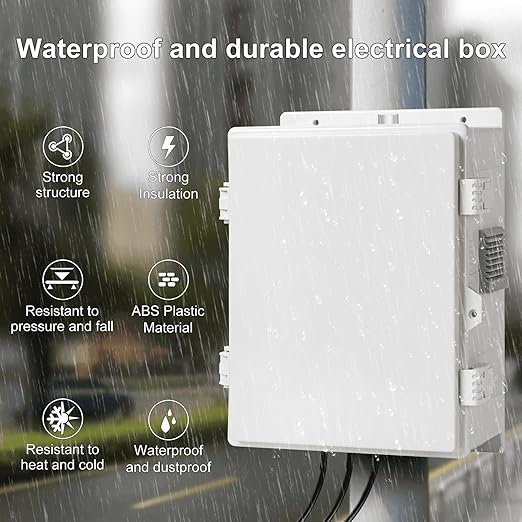 Namunanee Outdoor Electrical Junction Box, ABS Water Resistant Enclosure - Image 5