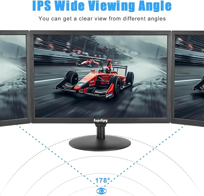 Suprlipy 21.5" FHD Mini LCD Monitor Display Screen 1920x1080 60Hz 16:9 BNC VGA - Image 3