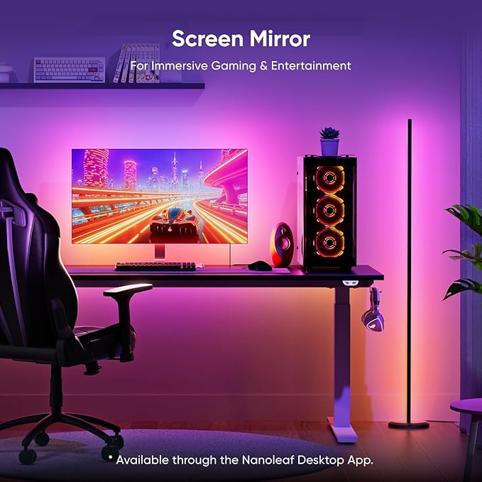 Nanoleaf Matter Smart Floor Lamp, LED Standing Lamps Work - Image 8