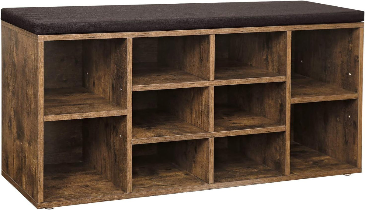 vasagle custos collection - shoe bench, storage bench, main product view