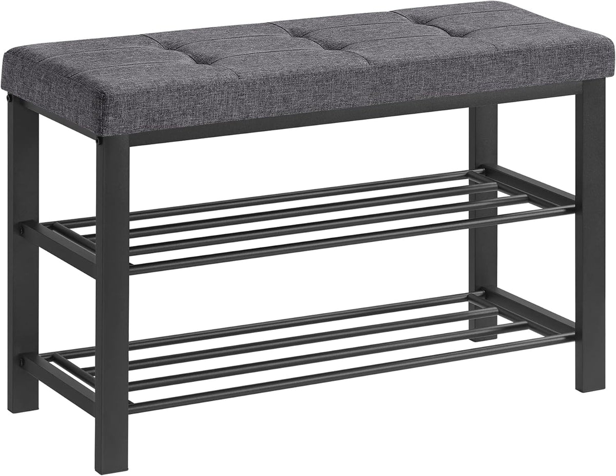 songmics shoe bench, storage bench, entryway bench with, main product view