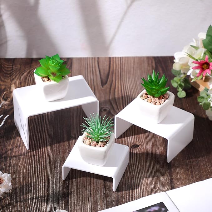 Chuangdi 2 Sets Acrylic Display Risers, Product Stand, Jewelry Display Riser - Image 7