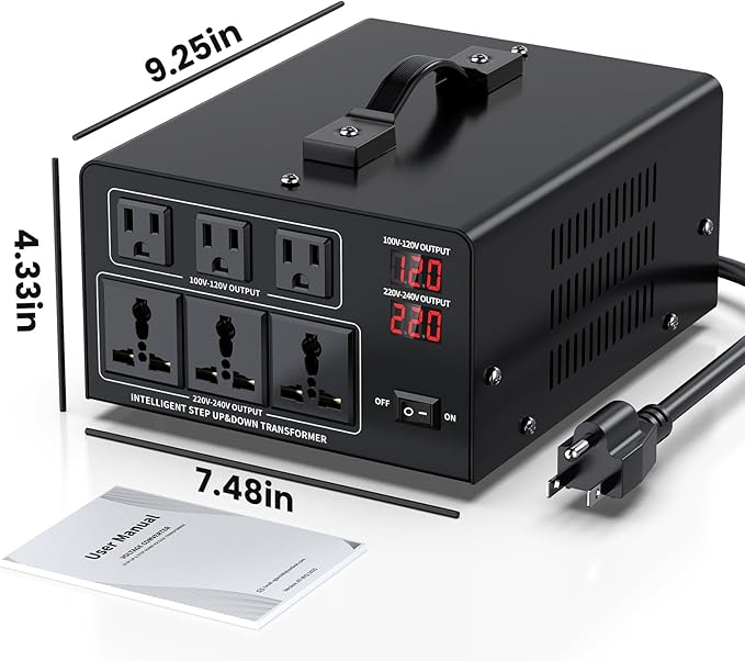5000W Voltage Converter Transformer Step Up 110V/120V to220V/240V or Step Down - Image 7
