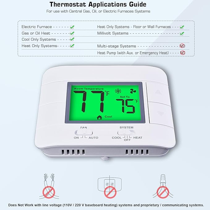 Upgraded Non Programmable Thermostats - Image 4