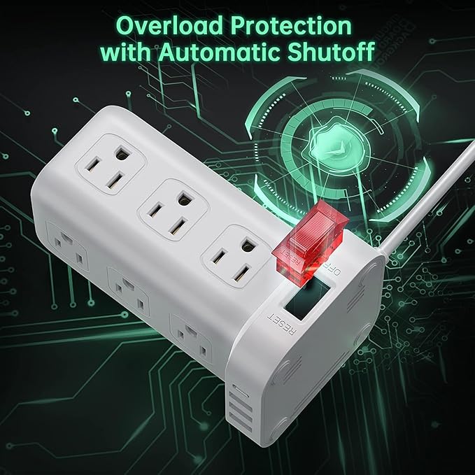 Tower Surge Protector Power Strip - Image 3