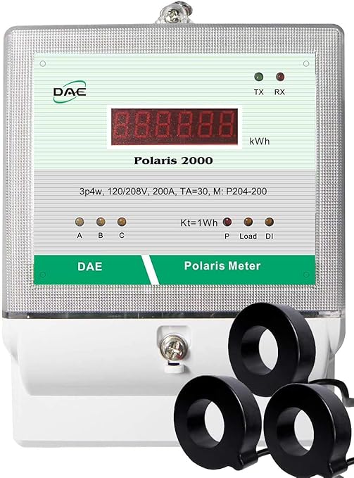 DAE P204-200-S KIT1, CTEP kWh Smart Submeter, 3 Phase, - Image 4