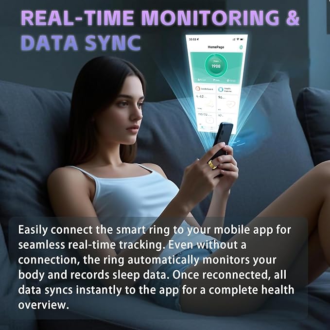 Fitness Tracker Ring for Men Women – Smart Health Ring - Image 5