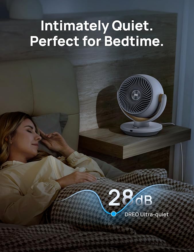 Dreo Fan for Bedroom, Desk Air Circulator Fans - Image 5