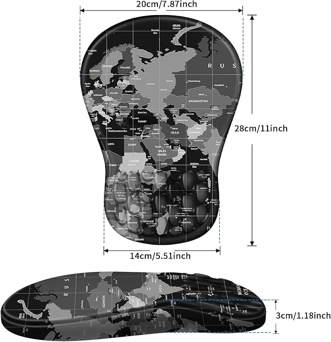 YIWEI Ergonomic Mouse Pad with Wrist Rest - Image 6