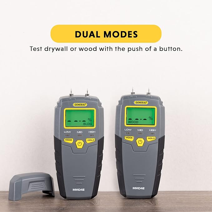 General Tools MMD4E Digital Moisture Meter, Water Leak Detector, Moisture Tester - Image 3