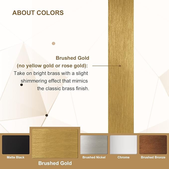 ANDY STAR Gold Bathroom Mirrors - Image 6