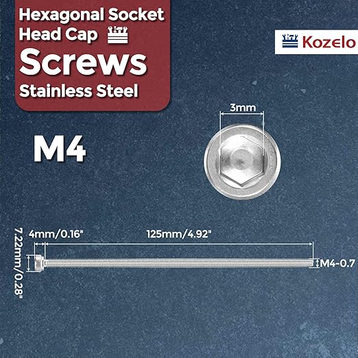 Kozelo 4pcs Socket Head Cap Screws - Image 2