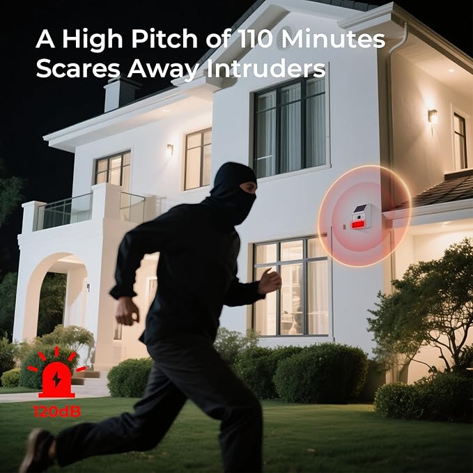 Hapippofa Solar Wireless Motion Sensor Alarm, Driveway Alarm Outdoor Waterproof - Image 7
