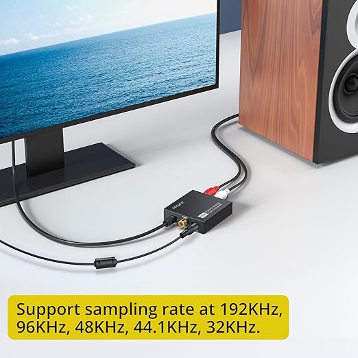 PROZOR 192KHz Digital to Analog Audio Converter DAC Digital SPDIF Optical to - Image 5