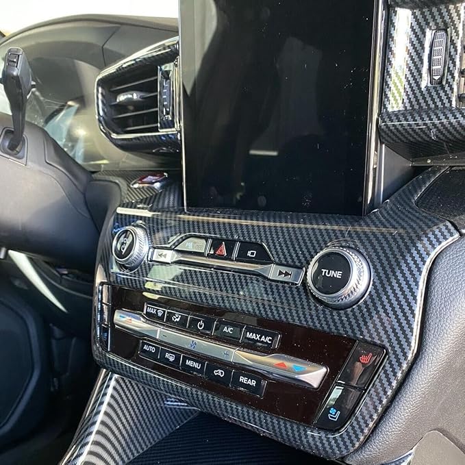 ruihe Carbon Fiber Color Center Dash ​Radio Audio Control Panel Automatic - Image 7