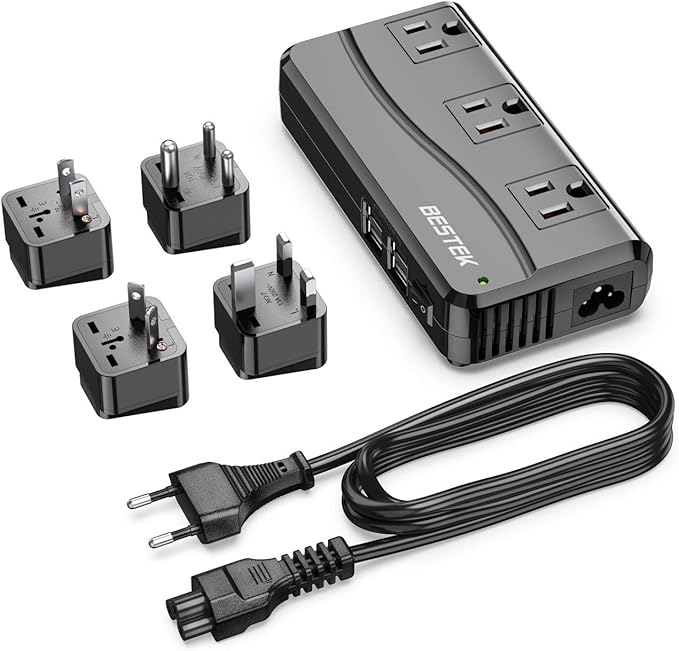 BESTEK Universal Travel Adapter 100-220V to 110V Voltage Converter 250W by BESTEK