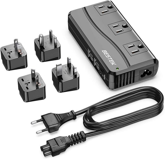 BESTEK Universal Travel Adapter 100-220V to 110V Voltage Converter 250W by BESTEK